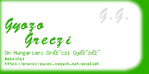 gyozo greczi business card